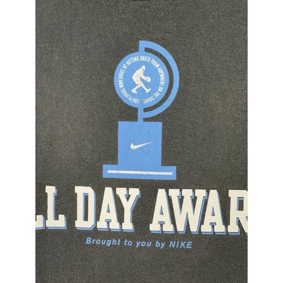 Vintage Y2K Nike Basketball All Day Award Trashtalk Court Embarass Faded Black - Picture 4 of 12